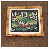 Costa Rica Framed Tapestry 10.75x12