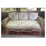 Ficks Reed Wicker Sofa 6 foot Wide