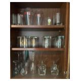 Cabinet of Assorted Bar Glasses