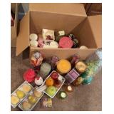 Large Box of Unused Decorative Candles