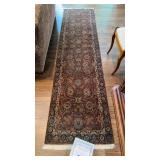Hand Knotted Rug 29.5x115 inches