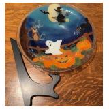 13 inch Fused  Glass Halloween Platter
