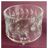 Three-Footed Clear Cut-Crystal Bowl