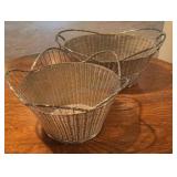 Set of Woven Wire Baskets