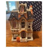 Fitz & Floyd Halloween Haunted House Cookie Jar