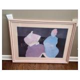 Framed Milton Avery print Conversation 32x46