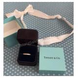 Tiffany & Co Gold Ring marked 750 2.1 grams total