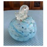5 inch Blown Glass Pumpkin