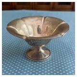 Weighted Sterling pedestal bowl