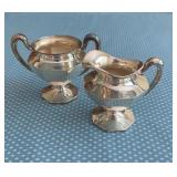 Silver Plated Sugar & Creamer