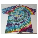 Spiral Design Tie-Dye Shirt Lg