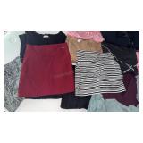 Group of Petite Womenï¿½s skirts, Dress shirts &