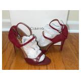 red leather and suede Calvin Klein Heels