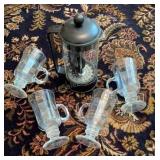 French Press & Glass Mugs