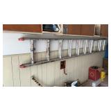 Aluminum Extension Ladder 10ft closed