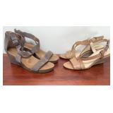 2 pair of Size 7 open toe shoes