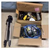Group of cords & Camera Tripod