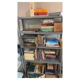 Metal Shelf & Books