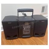 Sony Cd & Cassette Boom Box CFD-Z110