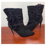 Just Fab High heel boots with fringe