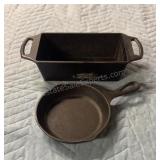 Lodge Castiron Egg Skillet & Loaf Pan