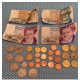 Collection of Irish Coins & Bank Notes