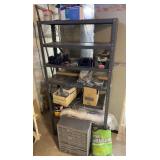 Basement Shelf W/ Assortment of Hardware + More