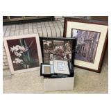 Prints & Box of Picture Frames