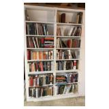 Book case of books