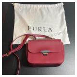 red leather Furla Elisir cross body