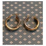 Unmarked Gold / Silver Tone Earrings