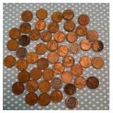 Group of Wheat Pennies
