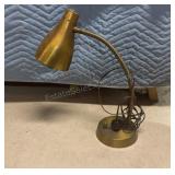 vintage mid-century modern brass gooseneck Lamp