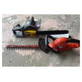 Elec Hedge Trimmers & Chain Saw