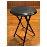 Black Folding Stool 18 inches tall