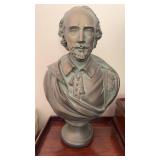 Plaster Bust William Shakespeare 12.5 inches tall