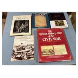Group of civil war books