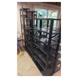 6 metal Shelves
