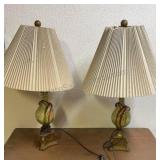 Antique Matching Table Lamps 26 inches tall