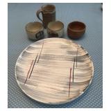 Pottery Plates, Bowls & Mug