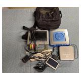 Group of portable dvd players & electronics