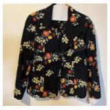 classic Johnny Was floral Embroidered button-up