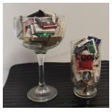 Large Bar Ware Glasses w/Match Books