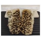 Ladies Vintage Fur Mittens