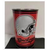 Ohio State Buckeyes Metal Garbage Can