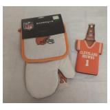 NFL Cleveland Browns Autographed Bottle Jersey &