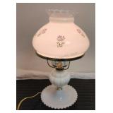 Vintage Milk Glass Lamp
