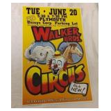 Walker Bros Circus Poster 22x14