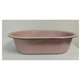 Pink Enameled Tub