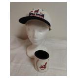 Cleveland Indians Hat and Can Koozie